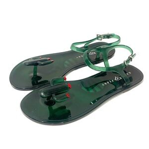 Katy Perry Size 10.5 Green Cactus Scented Jelly Sandals